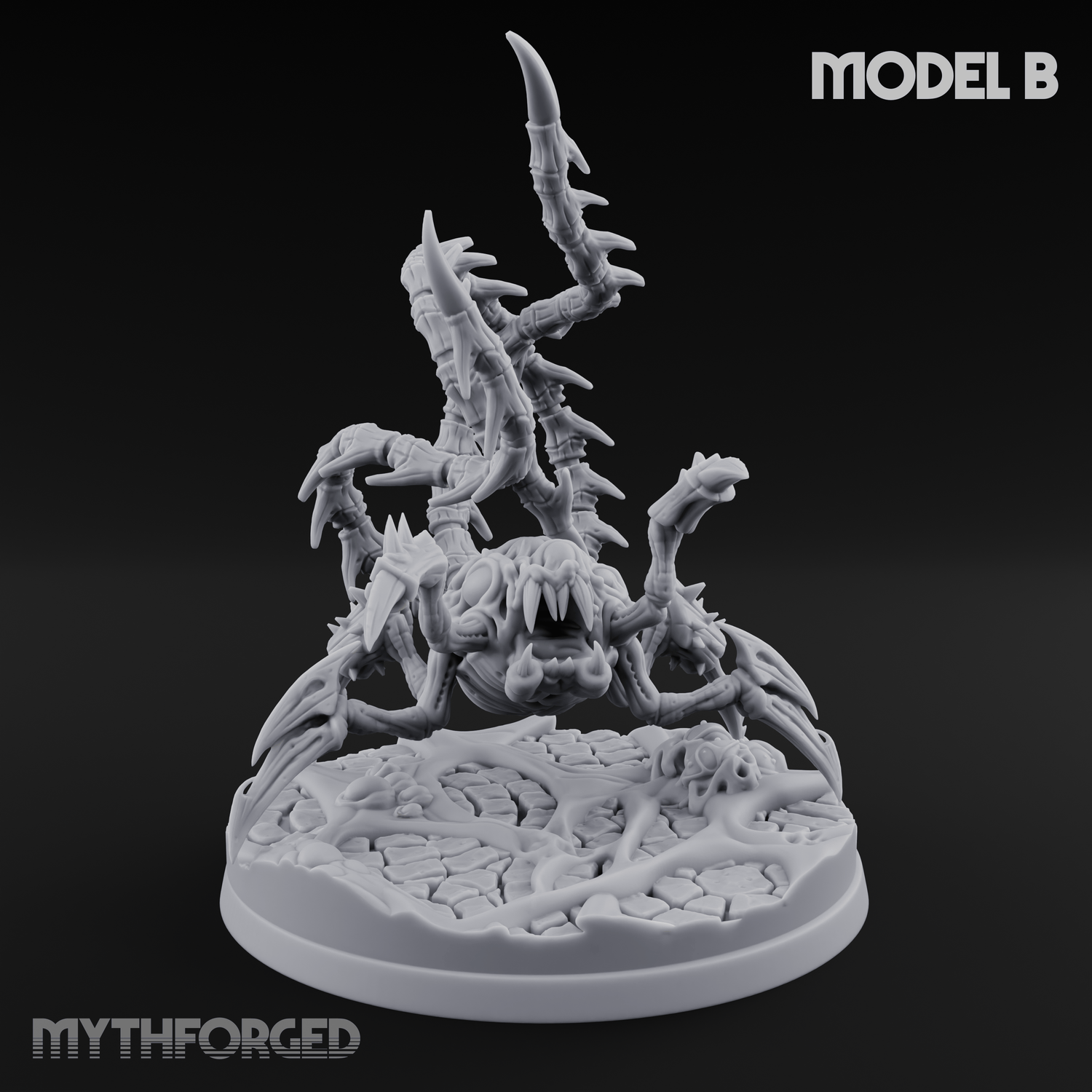 Tentacles Coiling Skyward Kruthiks Miniature for Dungeons and Dragons, Pathfinder or other TTRPGs