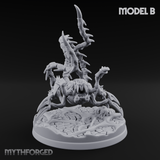 Tentacles Coiling Skyward Kruthiks Miniature for Dungeons and Dragons, Pathfinder or other TTRPGs