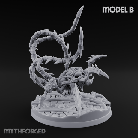 Tentacles Coiling Skyward Kruthiks B Miniature for Dungeons and Dragons, Pathfinder or other TTRPGs
