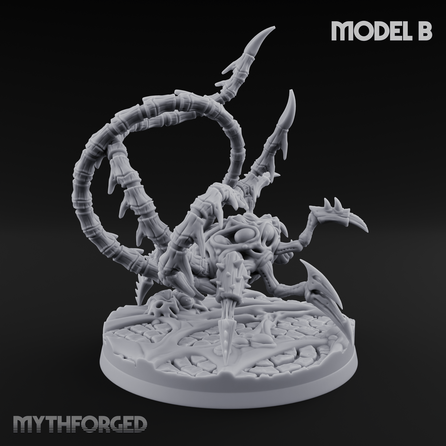 Tentacles Coiling Skyward Kruthiks B Miniature for Dungeons and Dragons, Pathfinder or other TTRPGs