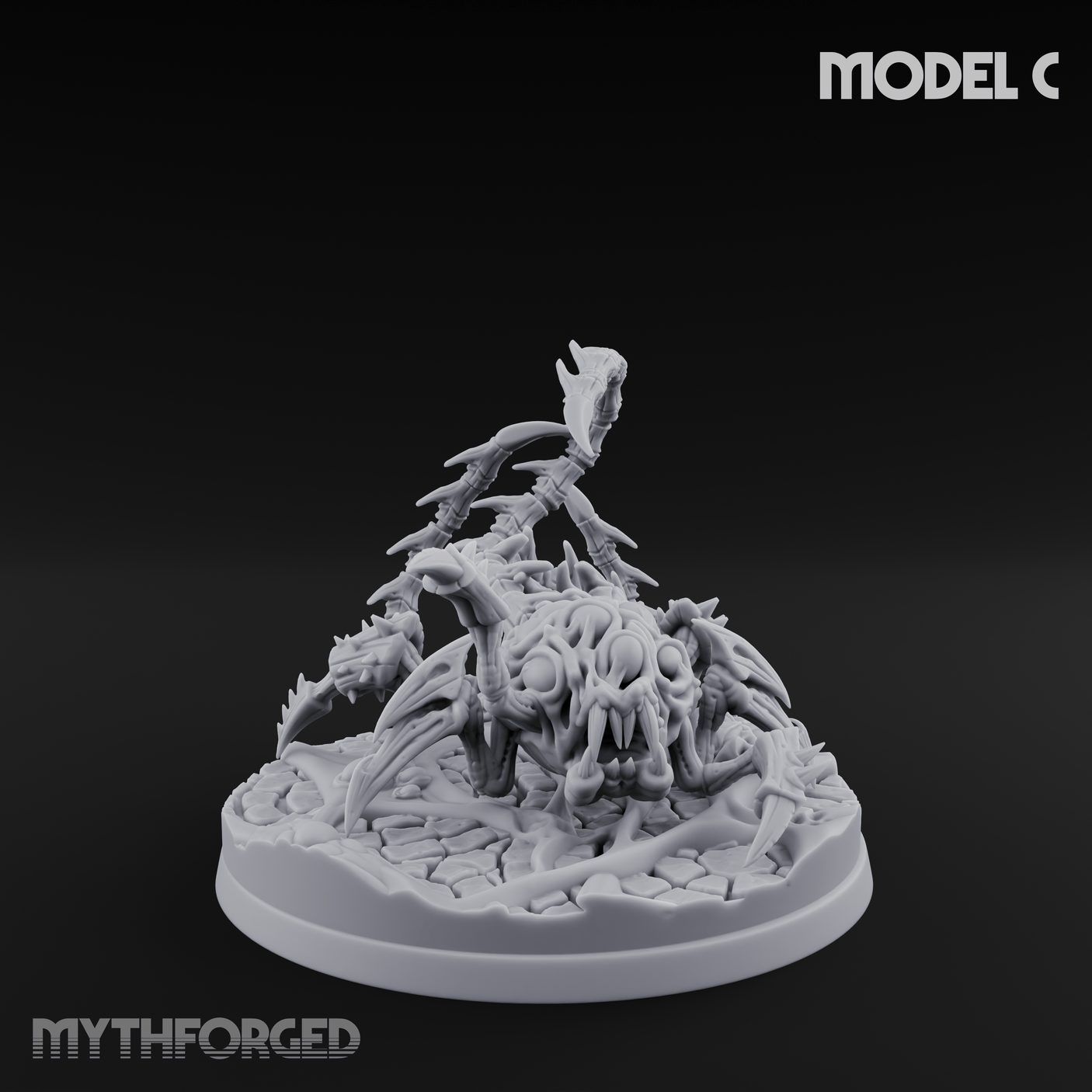 Tentacles Coiling Skyward Kruthiks Miniature for Dungeons and Dragons, Pathfinder or other TTRPGs