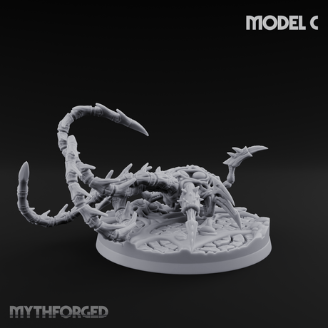 Tentacles Coiling Skyward Kruthiks C Miniature for Dungeons and Dragons, Pathfinder or other TTRPGs