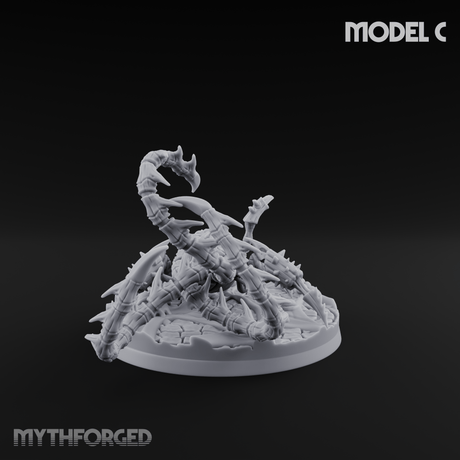 Tentacles Coiling Skyward Kruthiks C Miniature for Dungeons and Dragons, Pathfinder or other TTRPGs