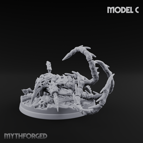 Tentacles Coiling Skyward Kruthiks C Miniature for Dungeons and Dragons, Pathfinder or other TTRPGs