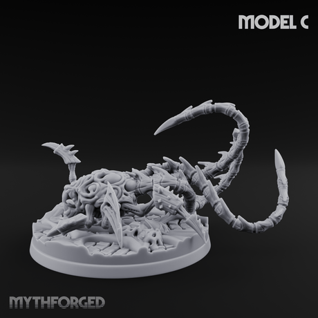 Tentacles Coiling Skyward Kruthiks C Miniature for Dungeons and Dragons, Pathfinder or other TTRPGs