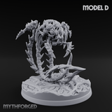 Tentacles Coiling Skyward Kruthiks D Miniature for Dungeons and Dragons, Pathfinder or other TTRPGs