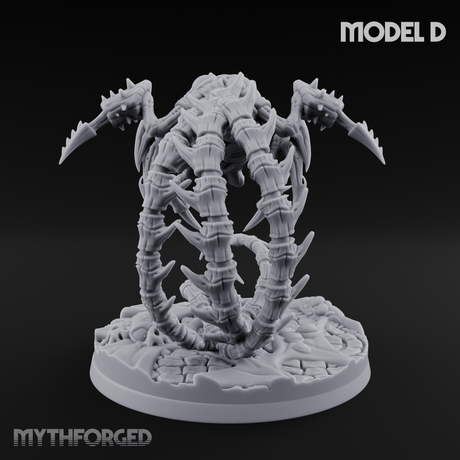 Tentacles Coiling Skyward Kruthiks D Miniature for Dungeons and Dragons, Pathfinder or other TTRPGs