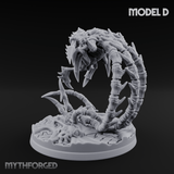 Tentacles Coiling Skyward Kruthiks D Miniature for Dungeons and Dragons, Pathfinder or other TTRPGs