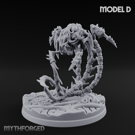 Tentacles Coiling Skyward Kruthiks D Miniature for Dungeons and Dragons, Pathfinder or other TTRPGs
