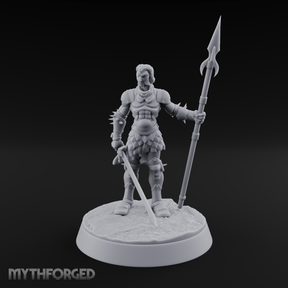 Masked Human Gladiator Miniature for Dungeons and Dragons, Pathfinder or other TTRPGs