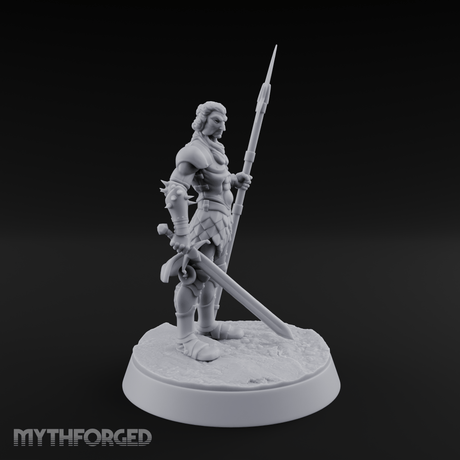 Masked Human Gladiator Miniature for Dungeons and Dragons, Pathfinder or other TTRPGs