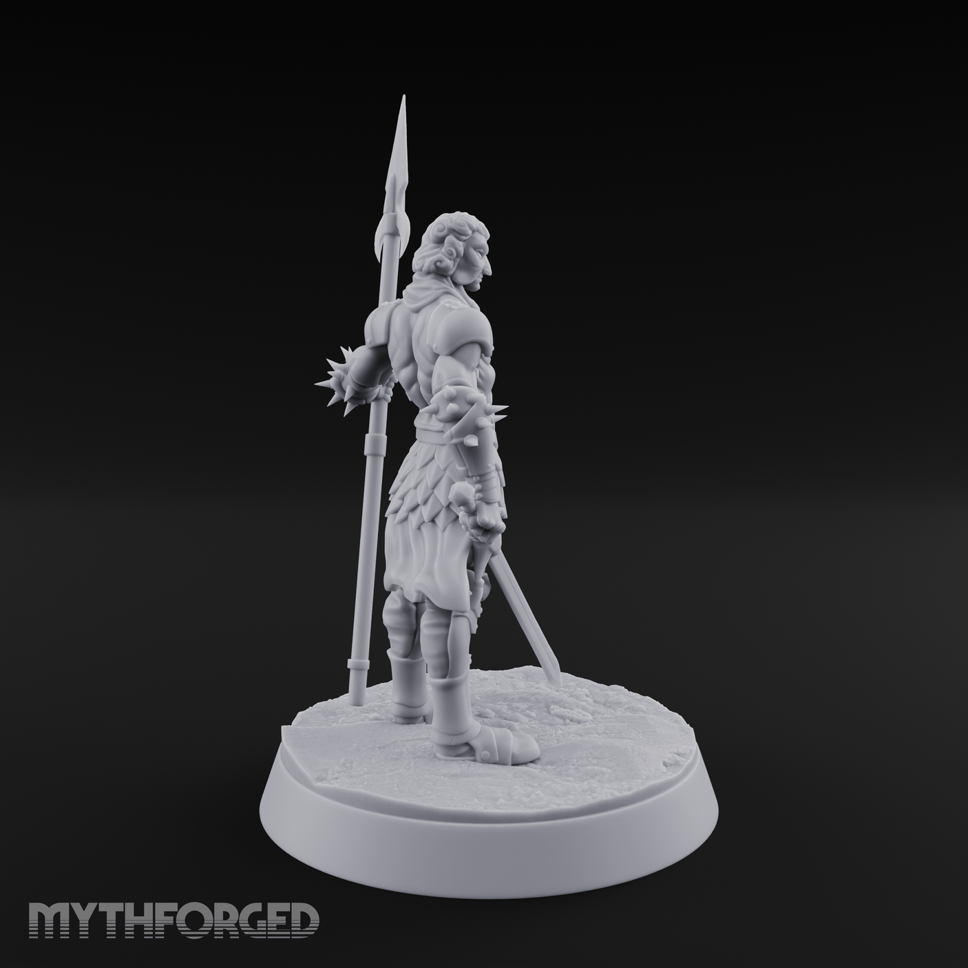 Masked Human Gladiator Miniature for Dungeons and Dragons, Pathfinder or other TTRPGs