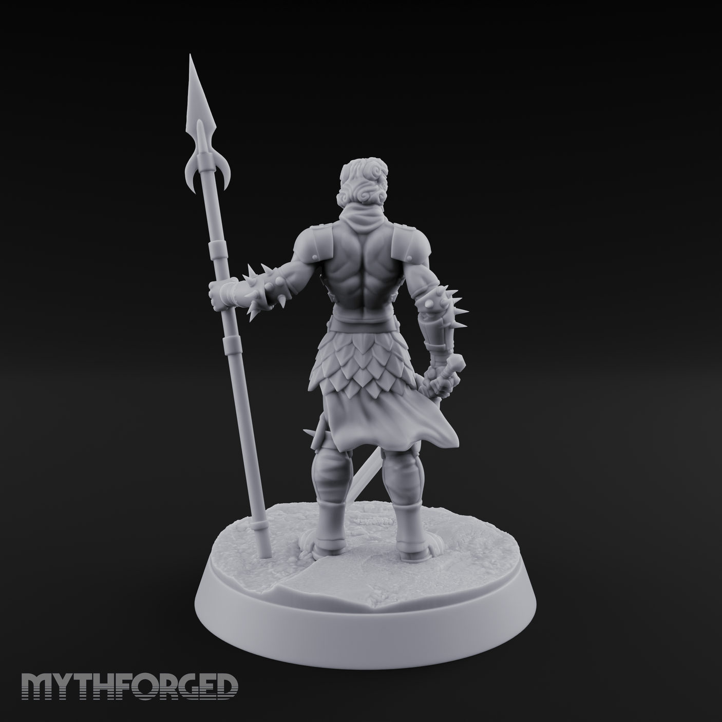 Masked Human Gladiator Miniature for Dungeons and Dragons, Pathfinder or other TTRPGs
