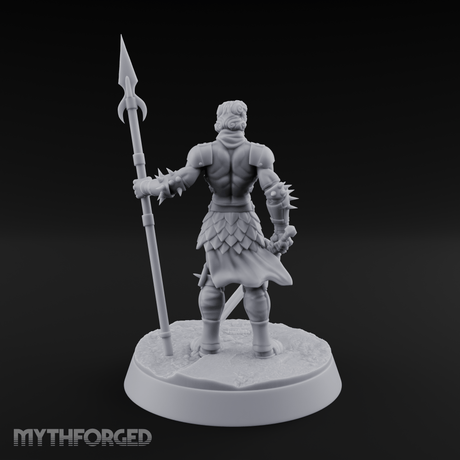 Masked Human Gladiator Miniature for Dungeons and Dragons, Pathfinder or other TTRPGs