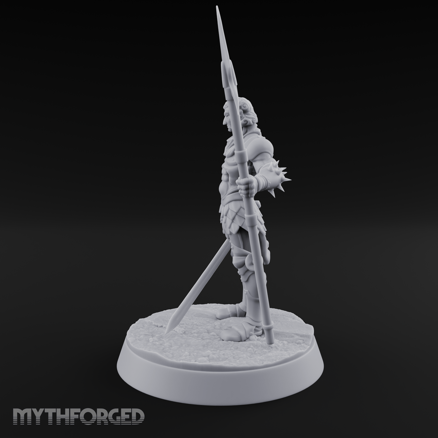 Masked Human Gladiator Miniature for Dungeons and Dragons, Pathfinder or other TTRPGs