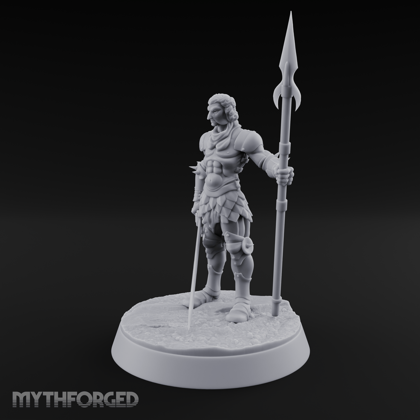 Masked Human Gladiator Miniature for Dungeons and Dragons, Pathfinder or other TTRPGs