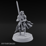 Double Handed Dangerous Human Warrior Miniature for Dungeons and Dragons, Pathfinder or other TTRPGs