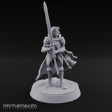Double Handed Dangerous Human Warrior Miniature for Dungeons and Dragons, Pathfinder or other TTRPGs
