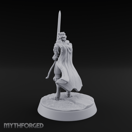 Double Handed Dangerous Human Warrior Miniature for Dungeons and Dragons, Pathfinder or other TTRPGs