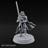 Double Handed Dangerous Human Warrior Miniature for Dungeons and Dragons, Pathfinder or other TTRPGs