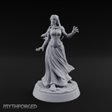 Hands Gesturing Freely Human Enchantress Miniature for Dungeons and Dragons, Pathfinder or other TTRPGs