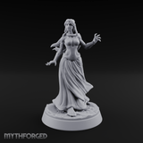 Hands Gesturing Freely Human Enchantress Miniature for Dungeons and Dragons, Pathfinder or other TTRPGs
