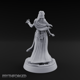 Hands Gesturing Freely Human Enchantress Miniature for Dungeons and Dragons, Pathfinder or other TTRPGs