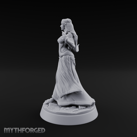 Hands Gesturing Freely Human Enchantress Miniature for Dungeons and Dragons, Pathfinder or other TTRPGs