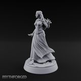 Hands Gesturing Freely Human Enchantress Miniature for Dungeons and Dragons, Pathfinder or other TTRPGs