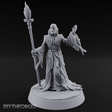 Grand Robed Human Wizard Miniature for Dungeons and Dragons, Pathfinder or other TTRPGs