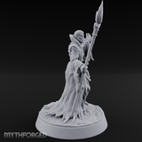 Grand Robed Human Wizard Miniature for Dungeons and Dragons, Pathfinder or other TTRPGs
