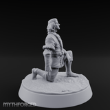 Kneeling In Contemplation Human Noble Miniature for Dungeons and Dragons, Pathfinder or other TTRPGs