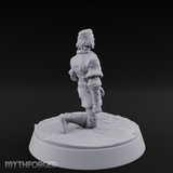 Kneeling In Contemplation Human Noble Miniature for Dungeons and Dragons, Pathfinder or other TTRPGs
