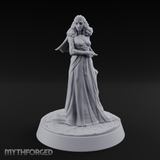 Flowing Regally Human Noble Miniature for Dungeons and Dragons, Pathfinder or other TTRPGs