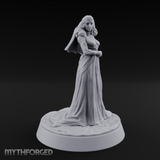 Flowing Regally Human Noble Miniature for Dungeons and Dragons, Pathfinder or other TTRPGs