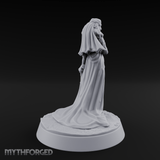 Flowing Regally Human Noble Miniature for Dungeons and Dragons, Pathfinder or other TTRPGs