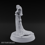 Flowing Regally Human Noble Miniature for Dungeons and Dragons, Pathfinder or other TTRPGs
