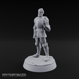Toasting with Booze Human Fighter Miniature for Dungeons and Dragons, Pathfinder or other TTRPGs
