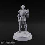 Toasting with Booze Human Fighter Miniature for Dungeons and Dragons, Pathfinder or other TTRPGs