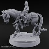 Regal Rider Commanding Noble Miniature for Dungeons and Dragons, Pathfinder or other TTRPGs