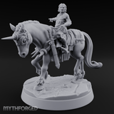 Regal Rider Commanding Noble Miniature for Dungeons and Dragons, Pathfinder or other TTRPGs