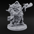 Belly Out Chopping Human Executioner Miniature for Dungeons and Dragons, Pathfinder or other TTRPGs