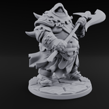 Belly Out Chopping Human Executioner Miniature for Dungeons and Dragons, Pathfinder or other TTRPGs