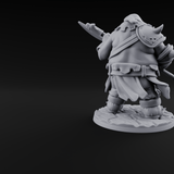 Belly Out Chopping Human Executioner Miniature for Dungeons and Dragons, Pathfinder or other TTRPGs