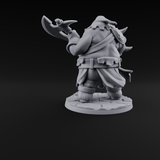 Belly Out Chopping Human Executioner Miniature for Dungeons and Dragons, Pathfinder or other TTRPGs