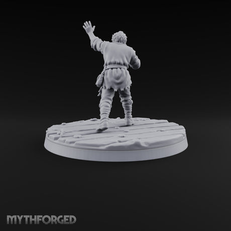 Cast Adrift Human Exile F Miniature for Dungeons and Dragons, Pathfinder or other TTRPGs