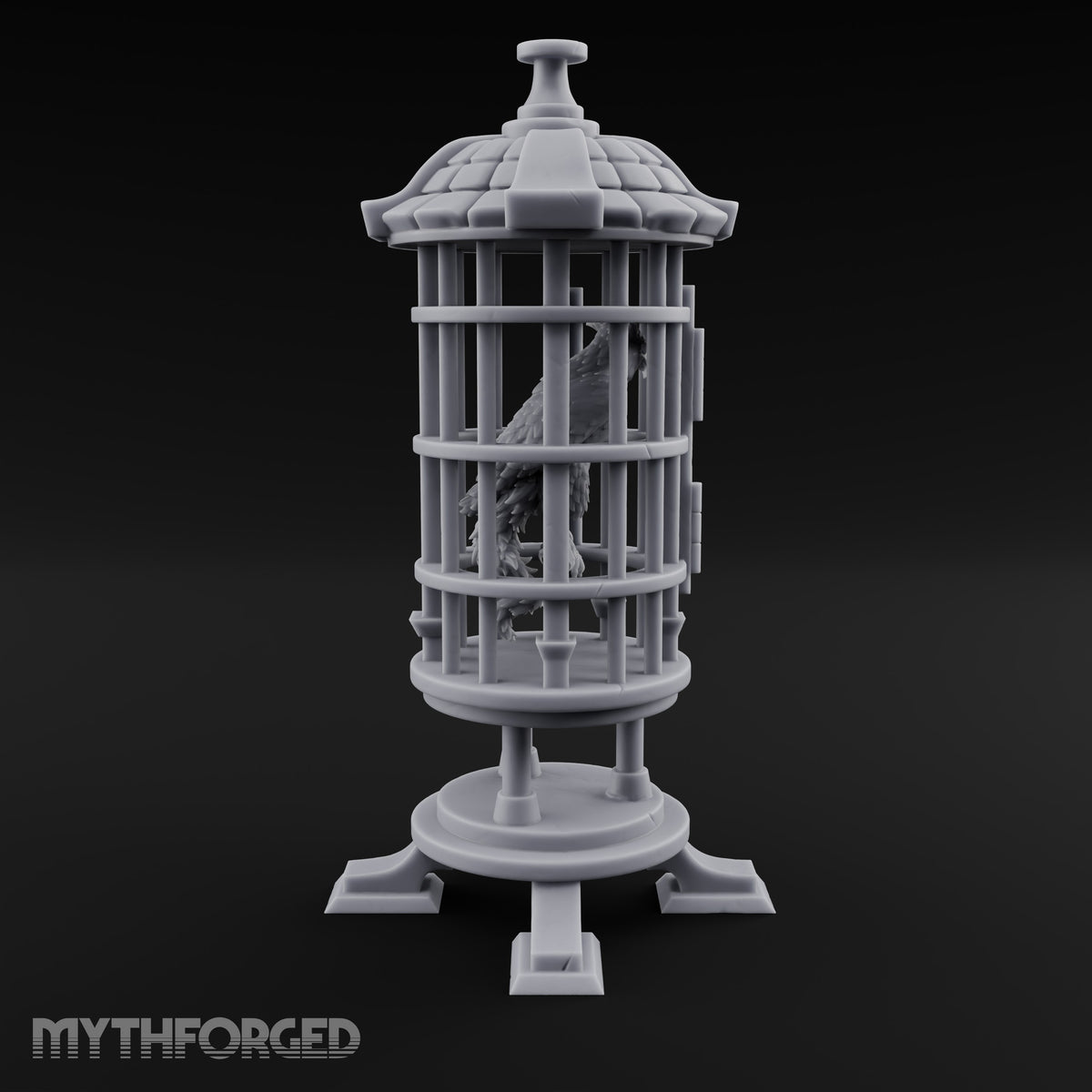 Not Yet Hatched Into Ashes Round Barred Bird Cage