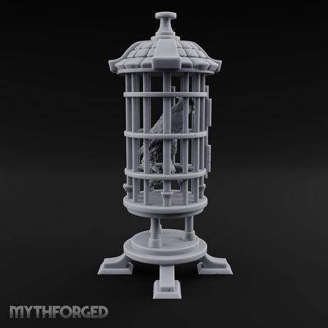 Not Yet Hatched Into Ashes Round Barred Bird Cage