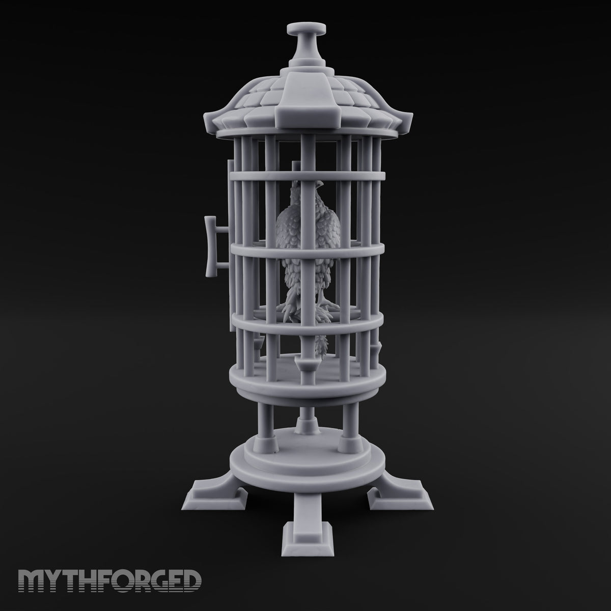 Not Yet Hatched Into Ashes Round Barred Bird Cage