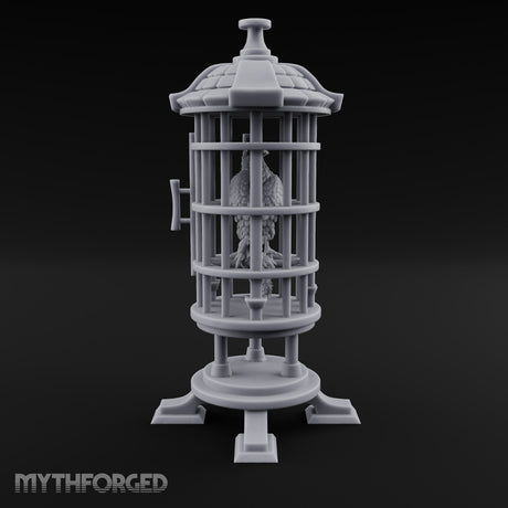 Not Yet Hatched Into Ashes Round Barred Bird Cage